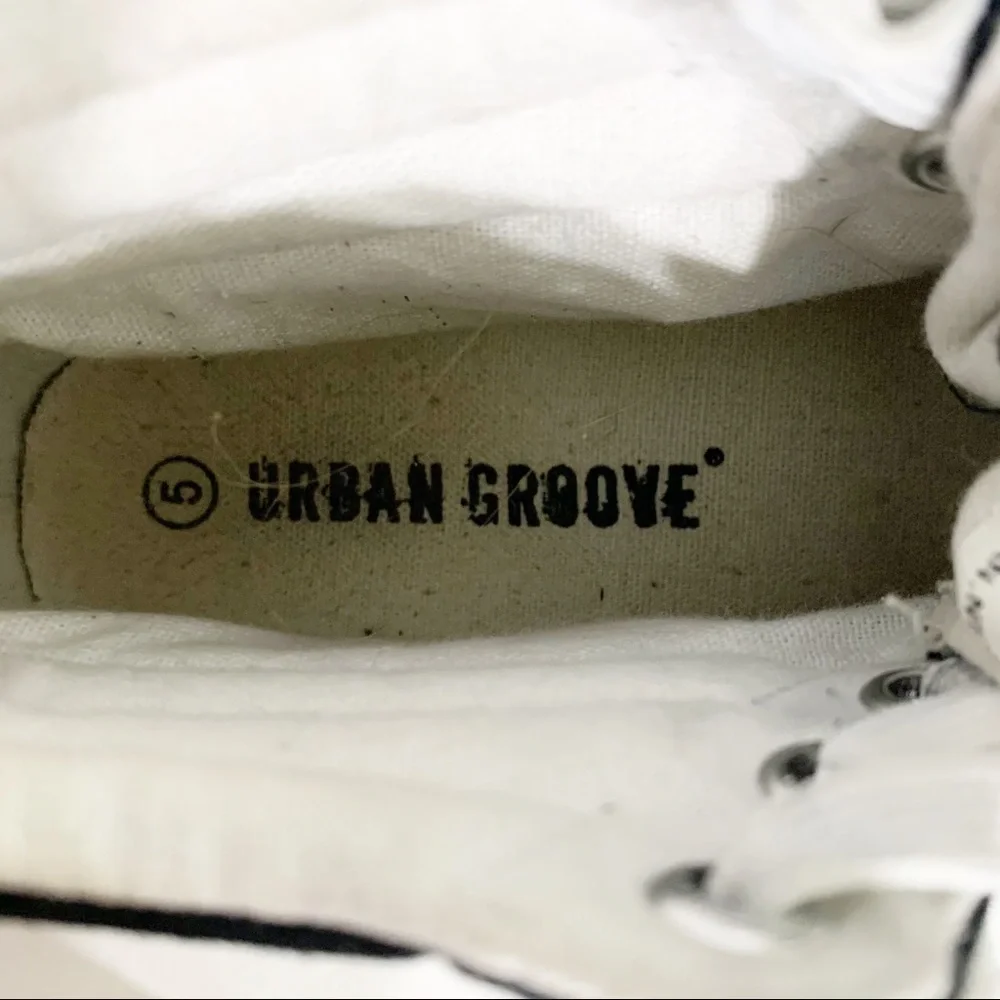 Urban Groove Sam Hip Hop Black Canvas High Top Sneaker Performance Shoe ⬛️⬜️